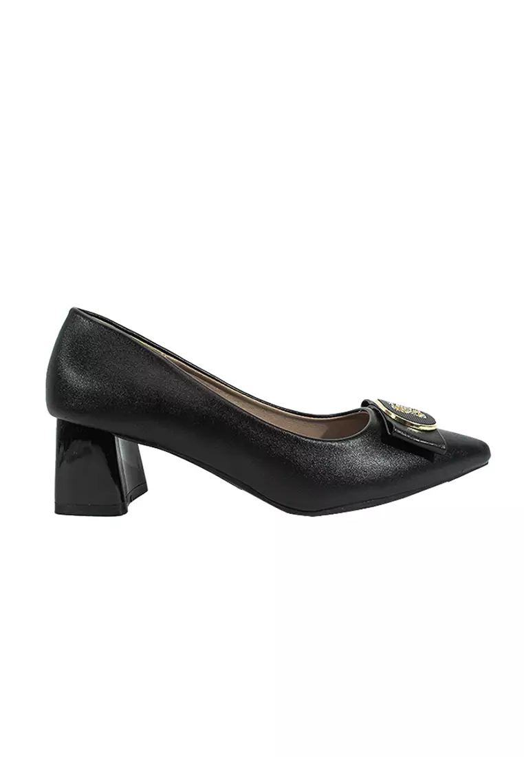 Women's College Pumps Shoes LX 26661 Black C54 C63 C65 C70