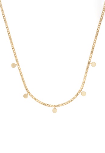 Wanderlust + Co gold Belle Gold Curb Chain Necklace 7DBCAACD9E9125GS_1