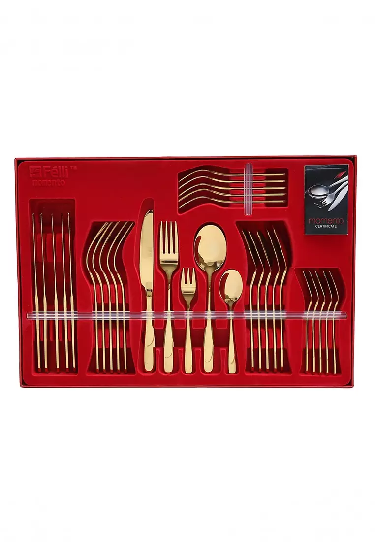 Buy FELLI Felli Stainless Steel Gold 18/0 Cutlery Set Shirakawa (30