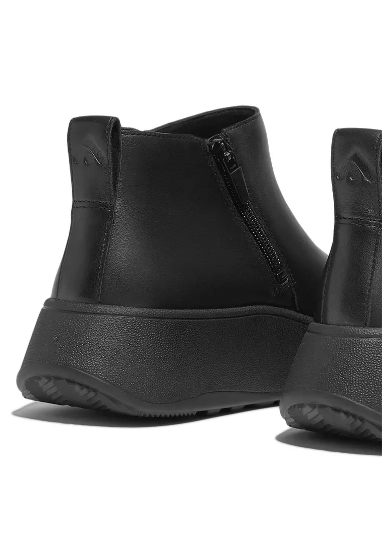 Buy FitFlop FitFlop F Mode Leather Flatform Zip Ankle Boots All