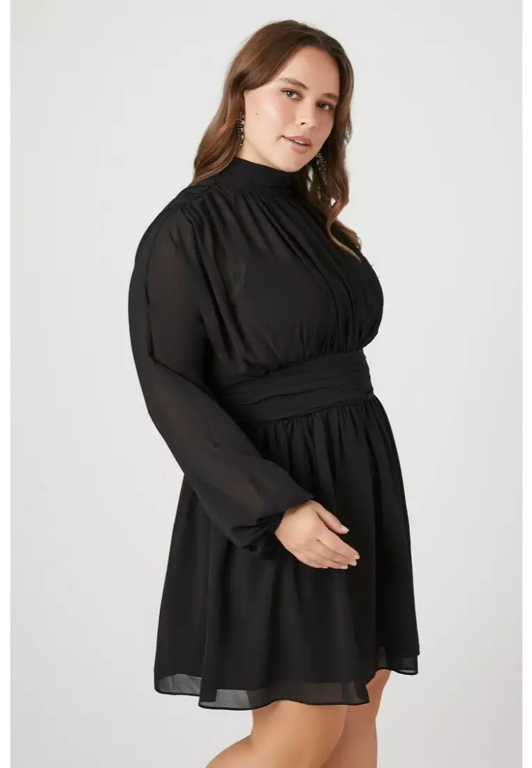 Forever 21 plus size long formal dresses sales