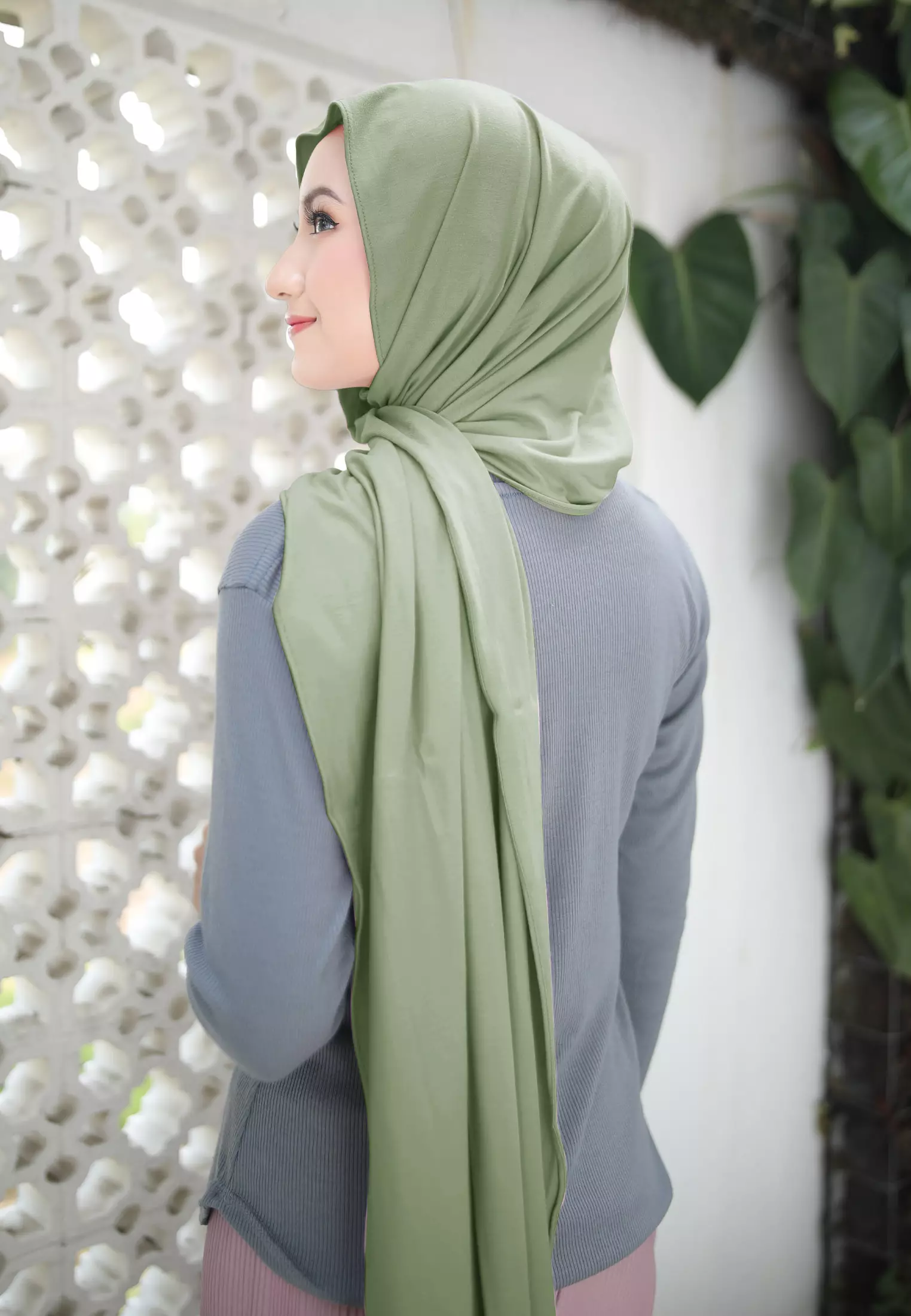 Cotton Bee - Nayma Turkey Shawl | Pashmina Rayon Premium - Nile Green