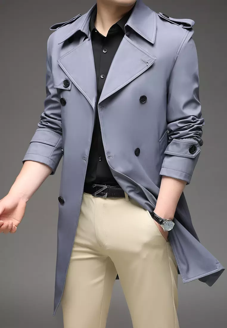 Men's casual deals trench coat