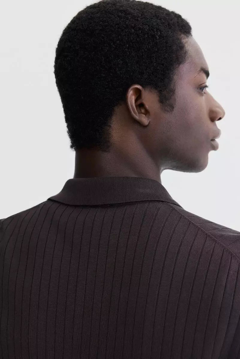 Regular Fit Rib-knit shirt