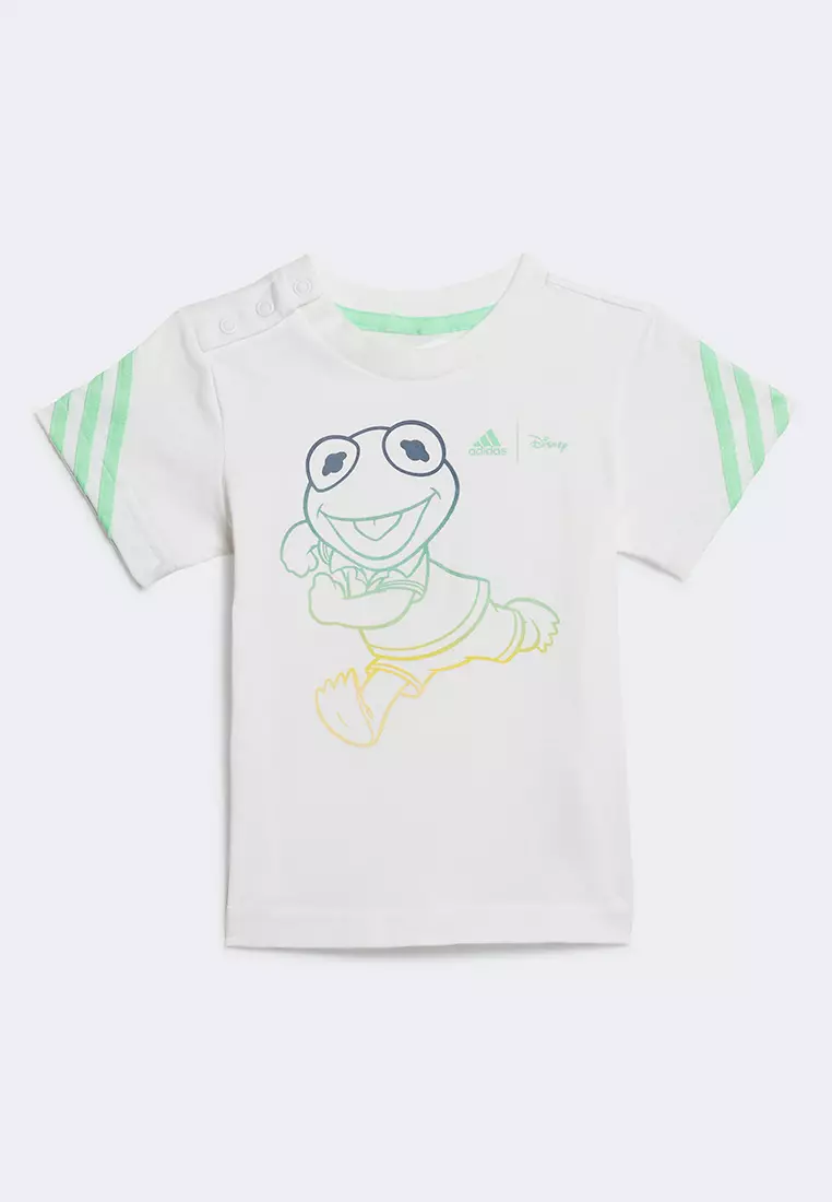 adidas Little Girls Round Neck Short Sleeve Graphic T-Shirt