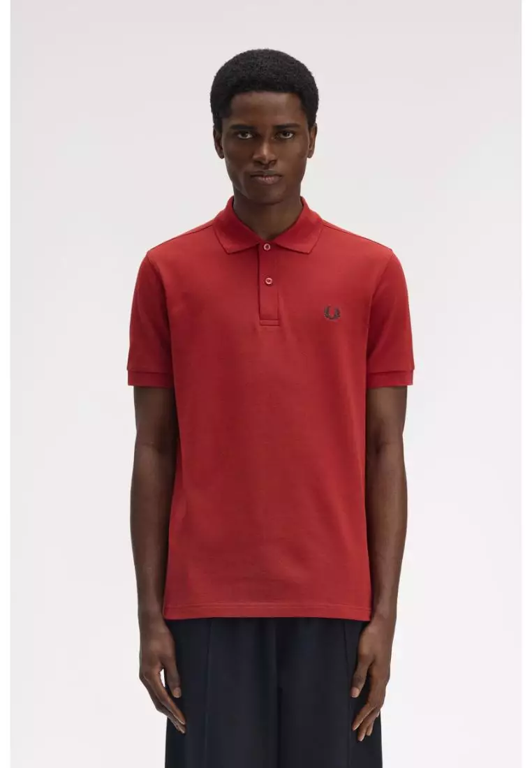 Fred Perry M6000 The Fred Perry Shirt (Burnt Red / Navy)