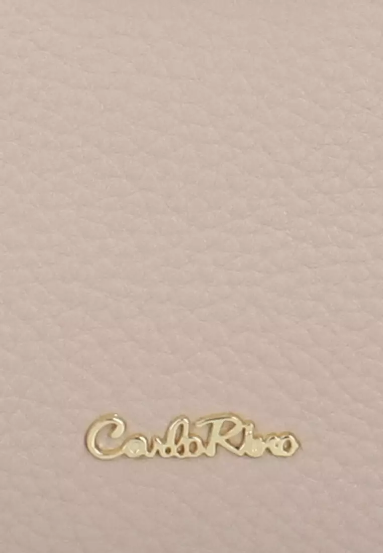 Juvia Lock Accent Top Handle - Nude