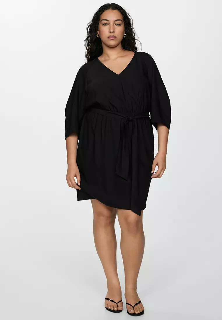 Buy Mango Bow Wrap Dress 2025 Online | ZALORA