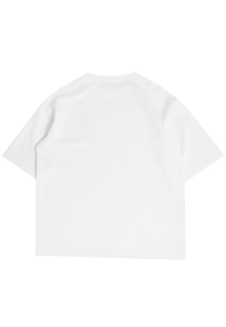 MTO18 Kaos T-Shirt Pria Oversize Thirdday France Putih