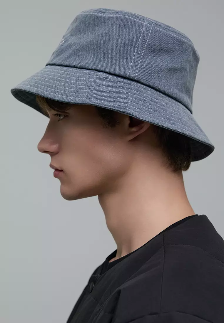 縫線洗水漁夫帽