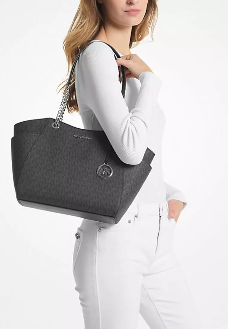 Jual Michael Kors Michael Kors Jet Set Large Signature Logo