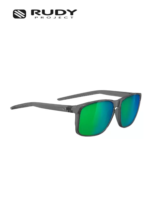 Overlap Eyewear in Crystal Ash -  Multilaser Emerald Lens