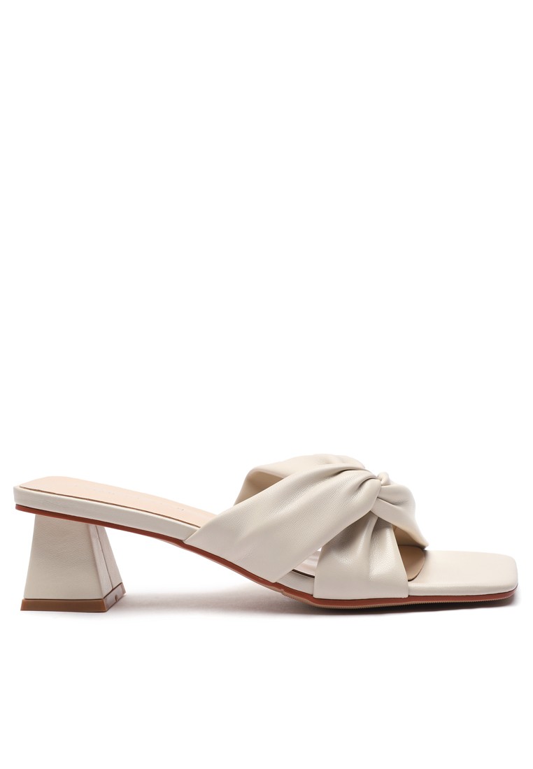 5.5CM Microfiber Leather Bow Slippers 8746-13