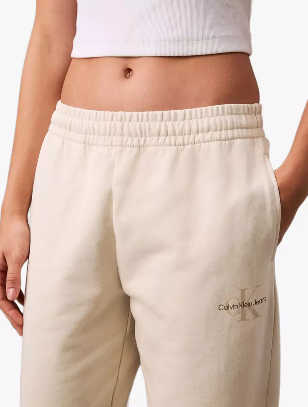 Calvin Klein - Monogram logo French terry jogger pants