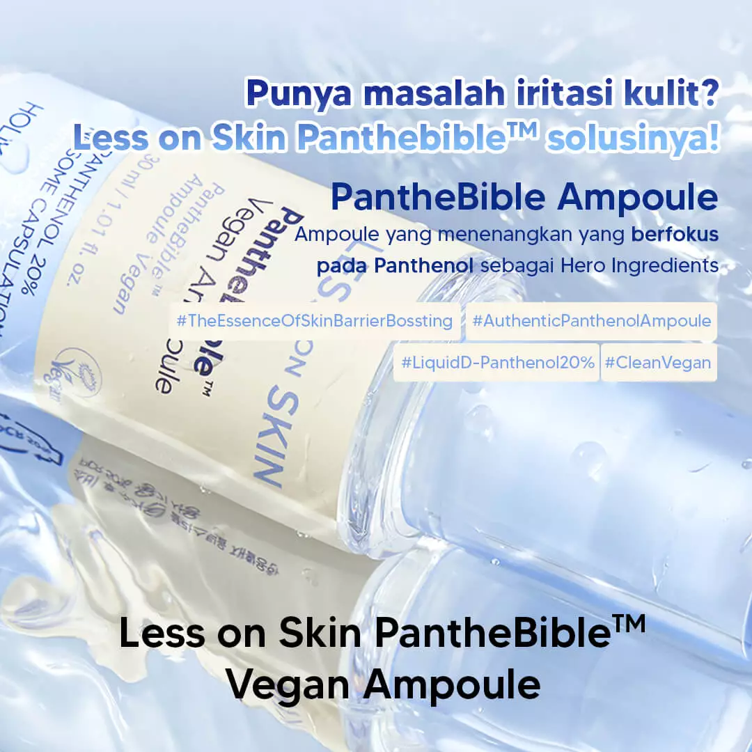 Holika Holika Less on Skin PantheBible Vegan Ampoule | Skin Barrier Serum (FREE Pad 3 Sheets)