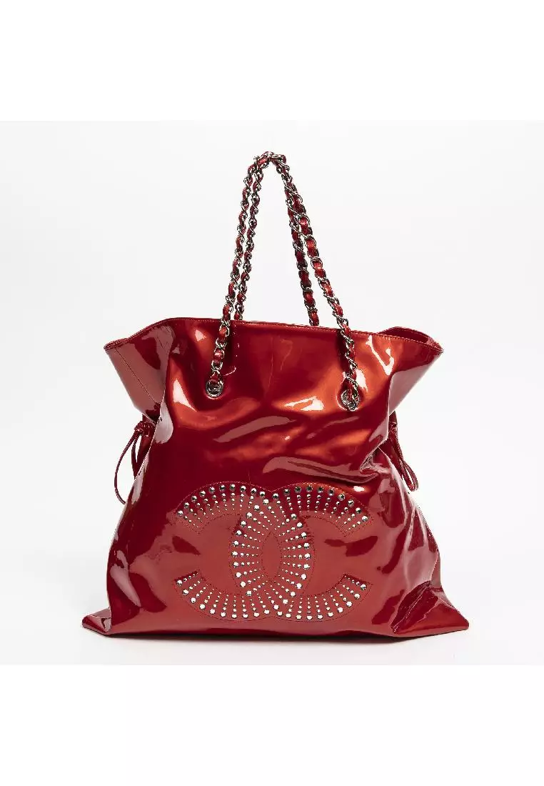 Buy Chanel Pre loved CC Rhinestone Bon Bon Tote Online ZALORA