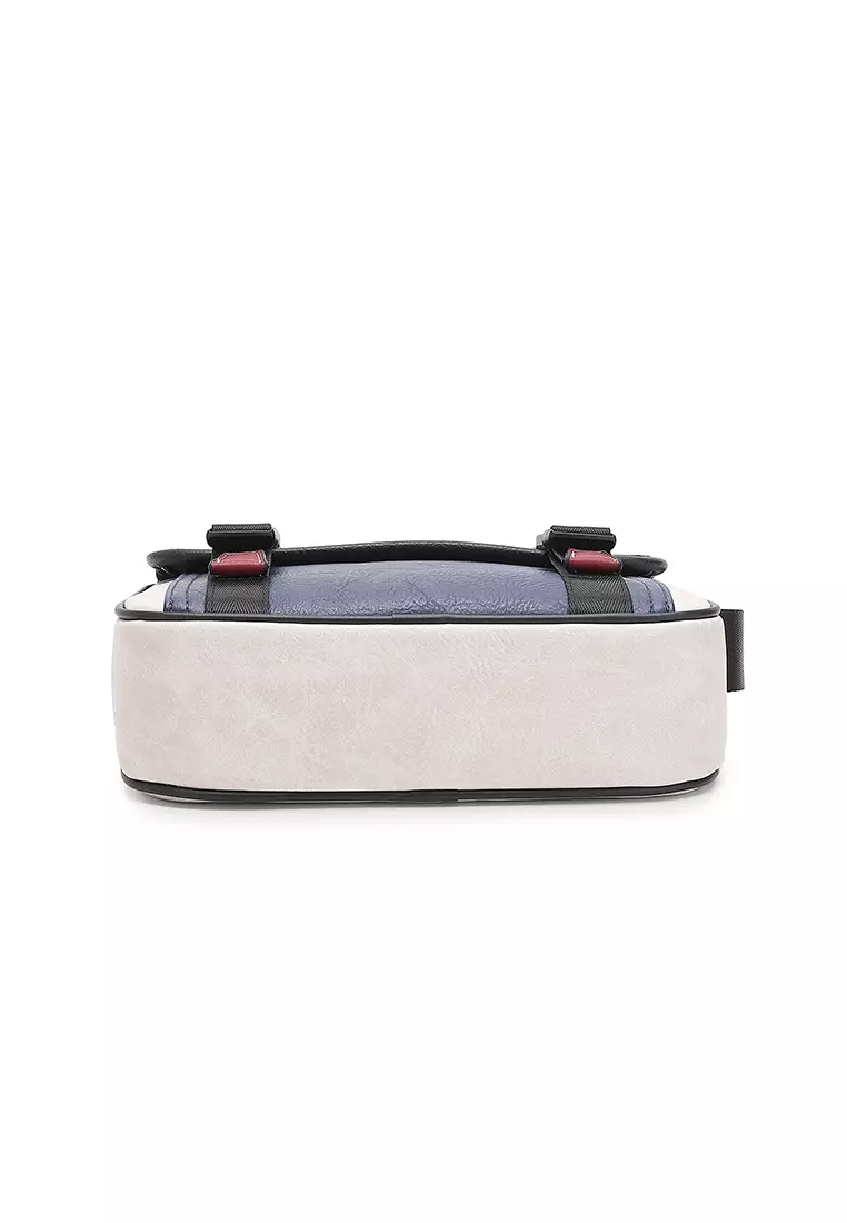 Men's Sling Bag / Crossbody Bag (斜孭袋) - 藍色/白色