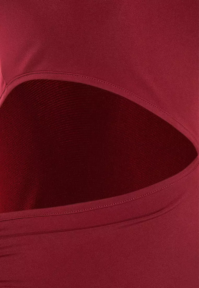 Cutout Detail Knitted Dress