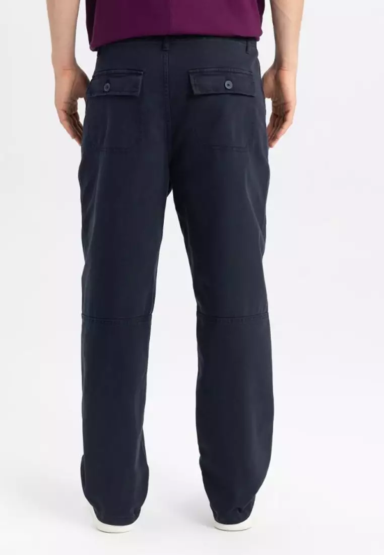Baggy Fit Gabardine Trousers