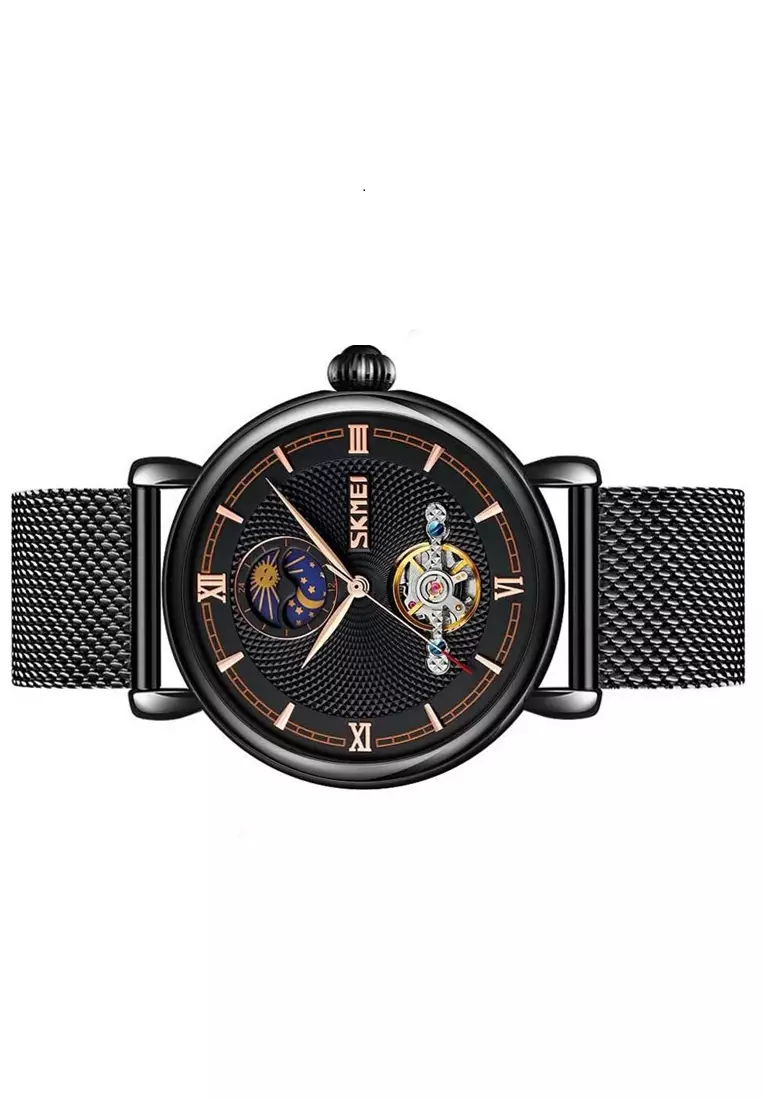 Jam Tangan Casual Analog Pria Waterproof Strap Tali Material Stainless Steel ZS27 ORIGINAL