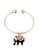 Krystal Couture gold KRYSTAL COUTURE Black Elephant Charm Open Bangle Embellished with Swarovski® crystals-Rose Gold/Black 3EB9FAC88B9F67GS_1