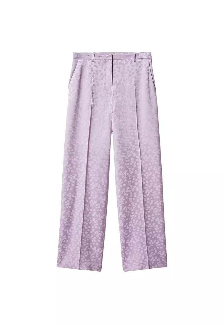 PRINTED TROUSERS - Purple