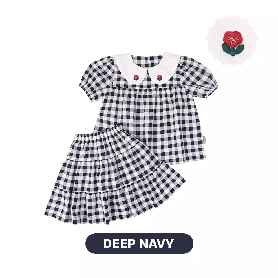 Mooi Setelan Anak Perempuan Elina Set - Deep Navy