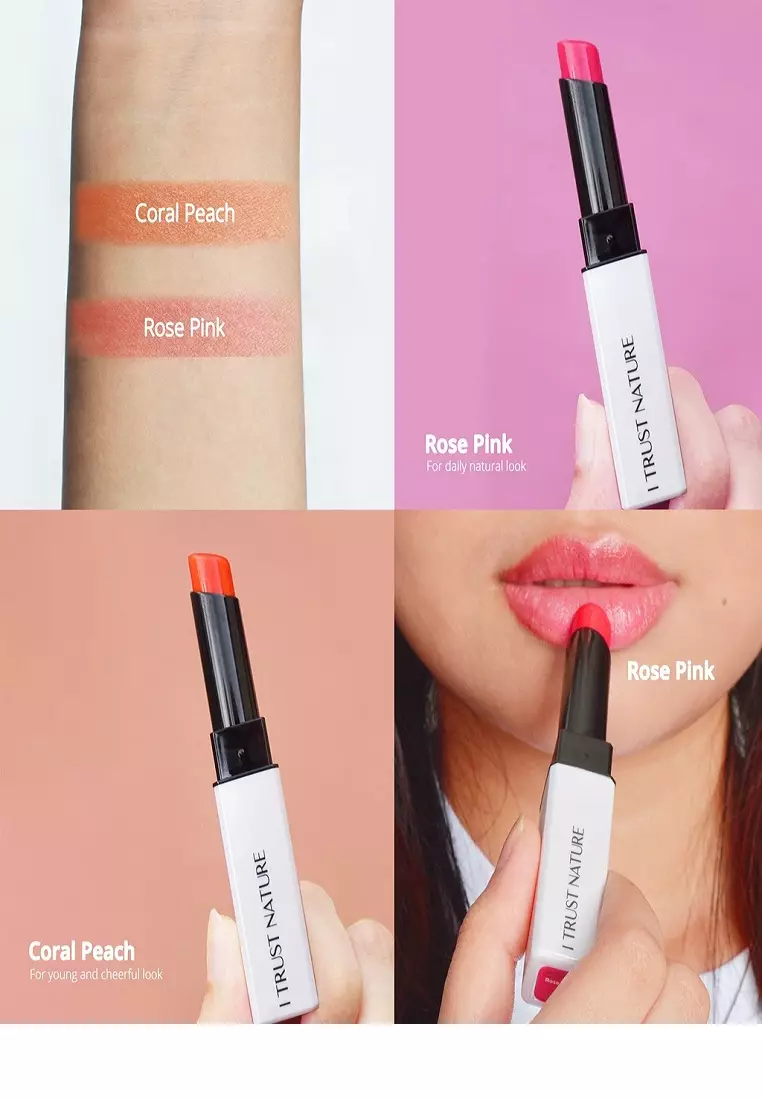 I Trust Nature Peptide Lip Treatment With UV Protection - Rose Pink