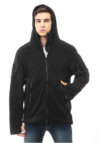 Hamlin black Clover Jacket Gunung Anti Dingin Windproof Model Army Pria Material Polyester Cotton ORIGINAL - Black E4E35AA5A4960CGS_1