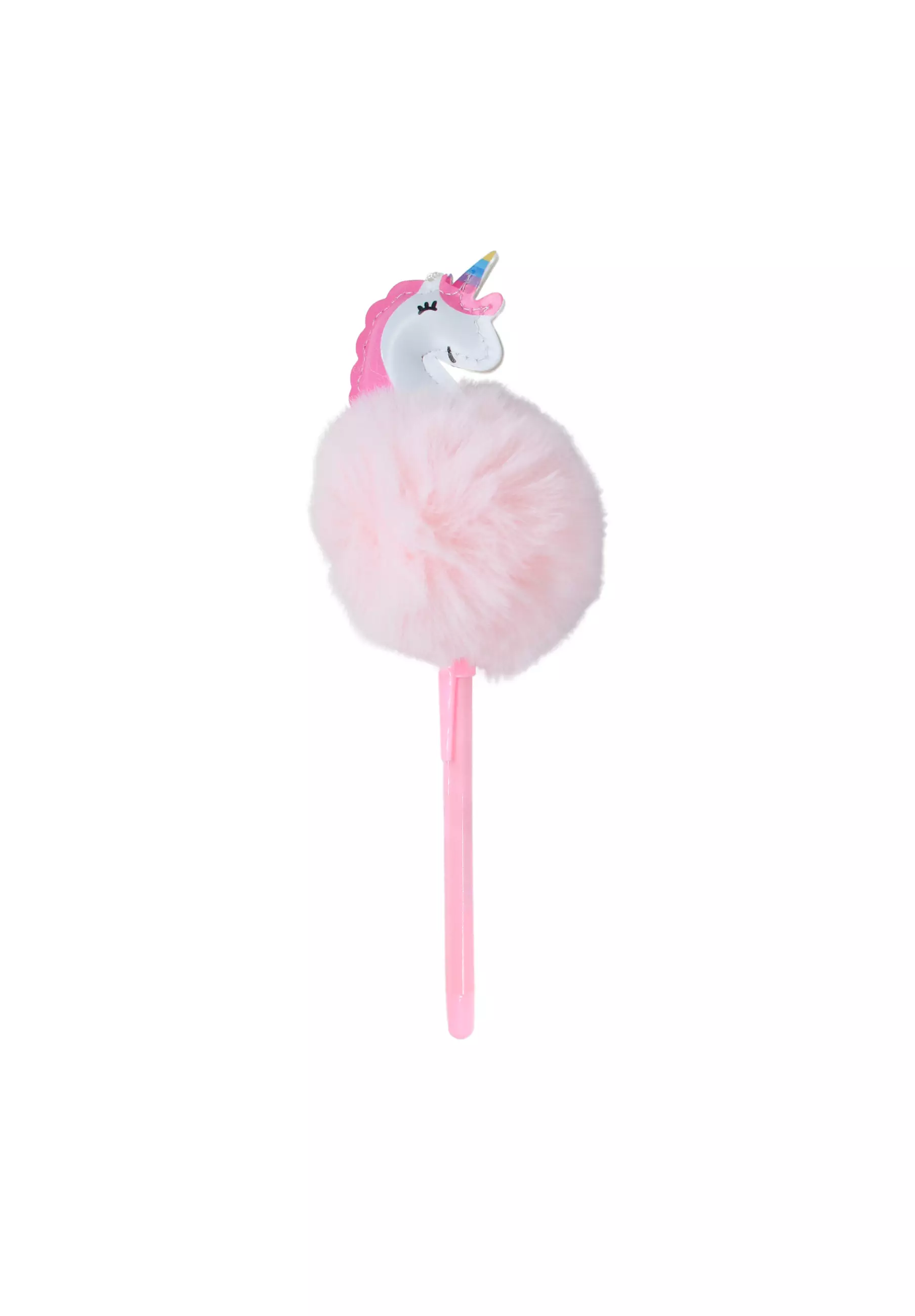Party Unicorn Topper Pom-Pom Pen Pink