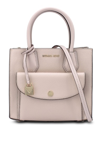 Buy Michael Kors Mercer Medium Pebbled Leather Pocket Bag Zt Online Zalora Singapore