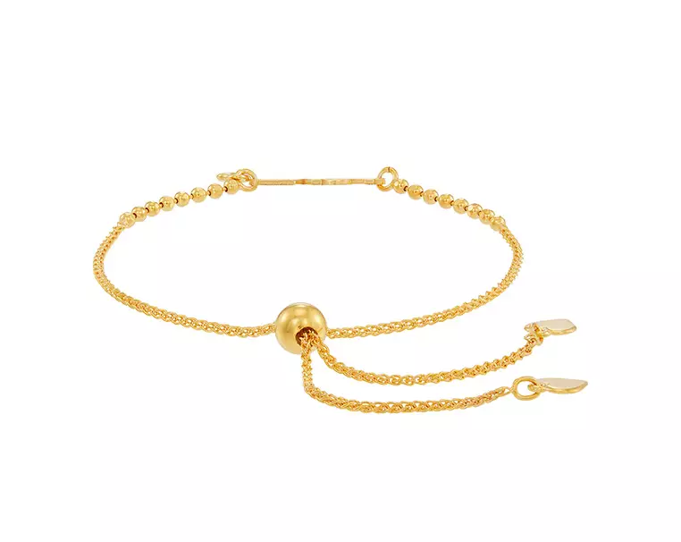 HABIB 925 Silver Yellow Adjustable Bracelet CJ-7-BR2(Y)