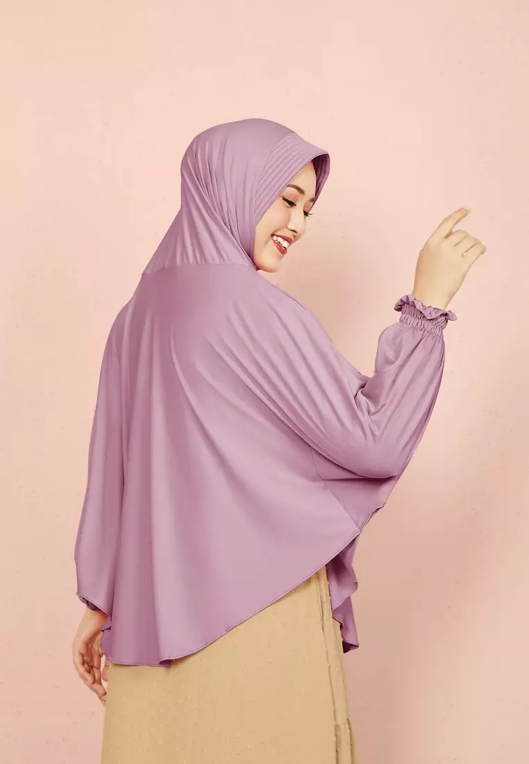 Cotton Bee - Halwa Bergo Lengan | Hijab Instan Syari - Taro