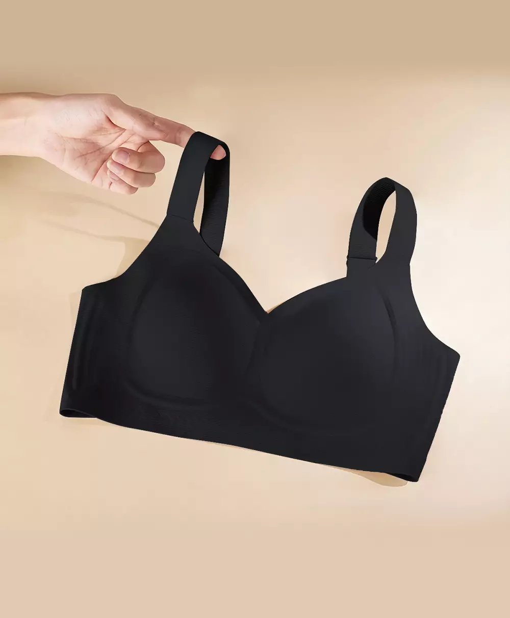 Sorella Bra Airy Cool Wireless Full Cup N10-3088V - BLACK