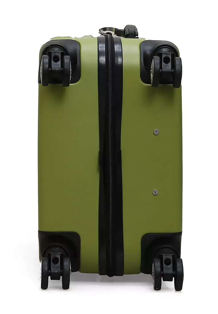 Austin Koper Hardcase Unisex Size 24 Inch Suitcase Combination Lock Large Compartment Material ABS+PVC Coated ORIGINAL - Green