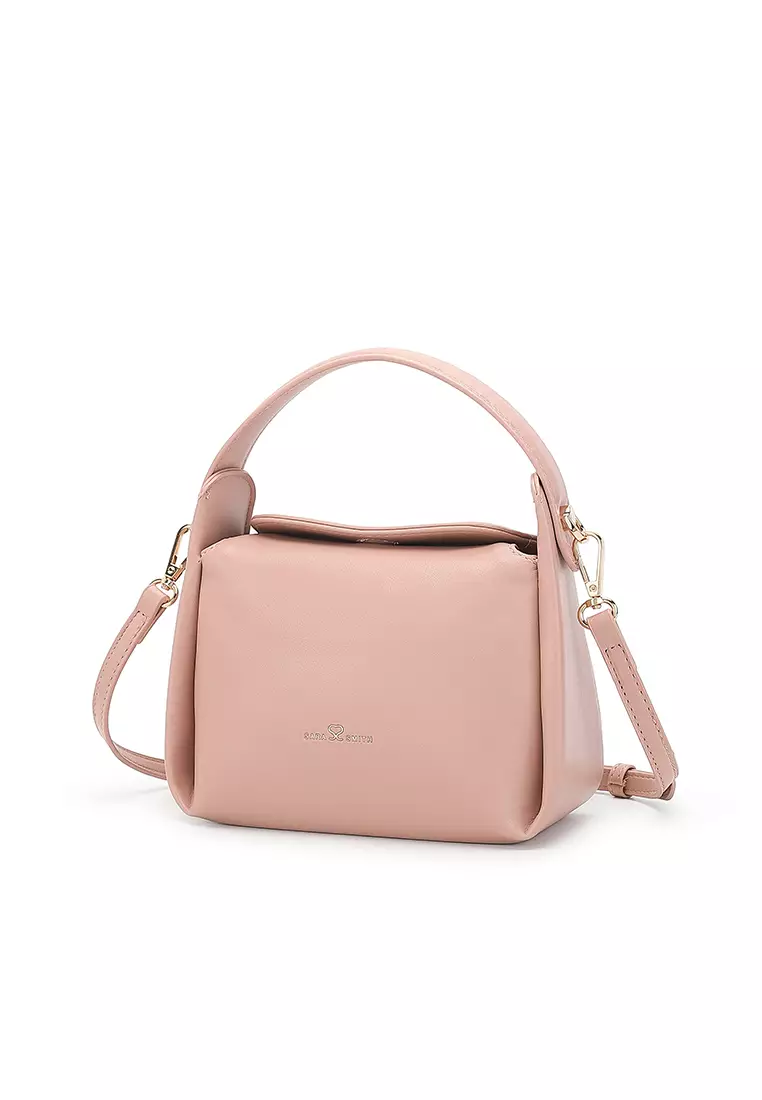 Women's Top Handle Bag / Sling Bag / Crossbody Bag (Tas Selempang / Tas Tangan) - Merah Jambu