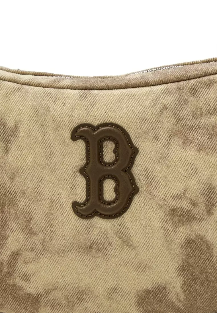 ★MLB Korea★ Vintage washed shoulder bag BOS MgSand 3ABQBV4 Jual MLB Korea Vintage Washed Shoulder Bag - Boston Sand