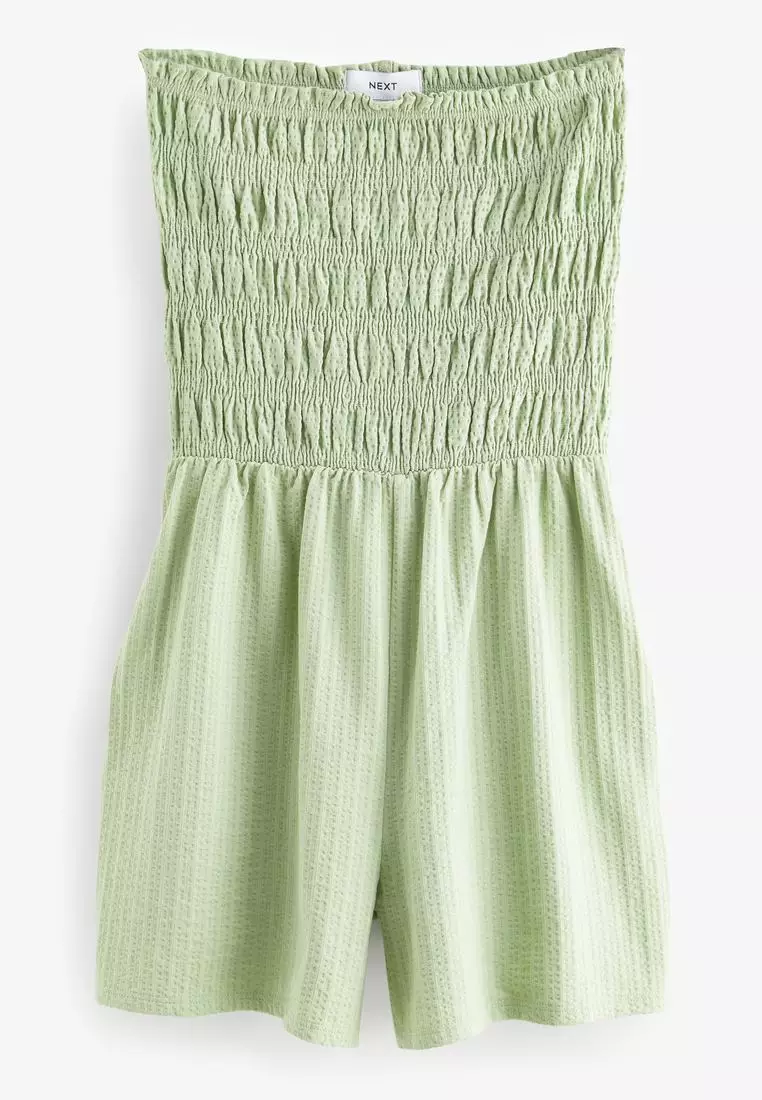 Bandeau Shirred 100% Cotton Playsuit