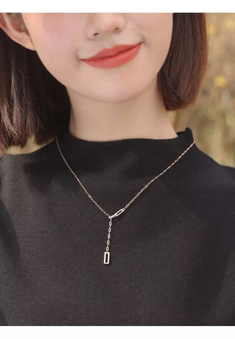 18K Rose Gold Necklace for Women 92505N