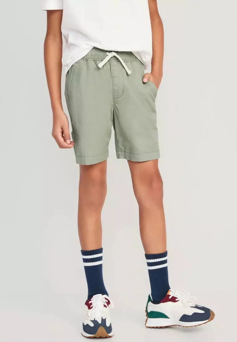 Twill Non-Stretch Jogger Shorts for Boys