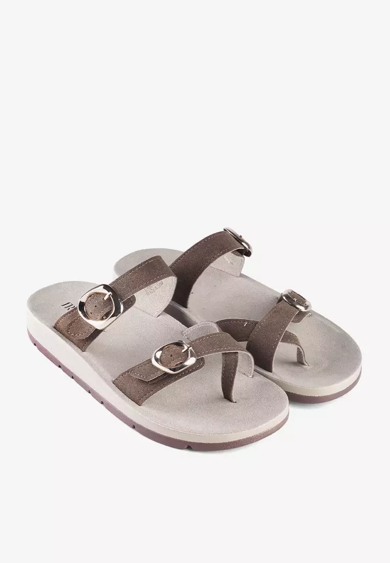 Sandal Slip on Wanita Casual Buckle Daily L.Aino 01