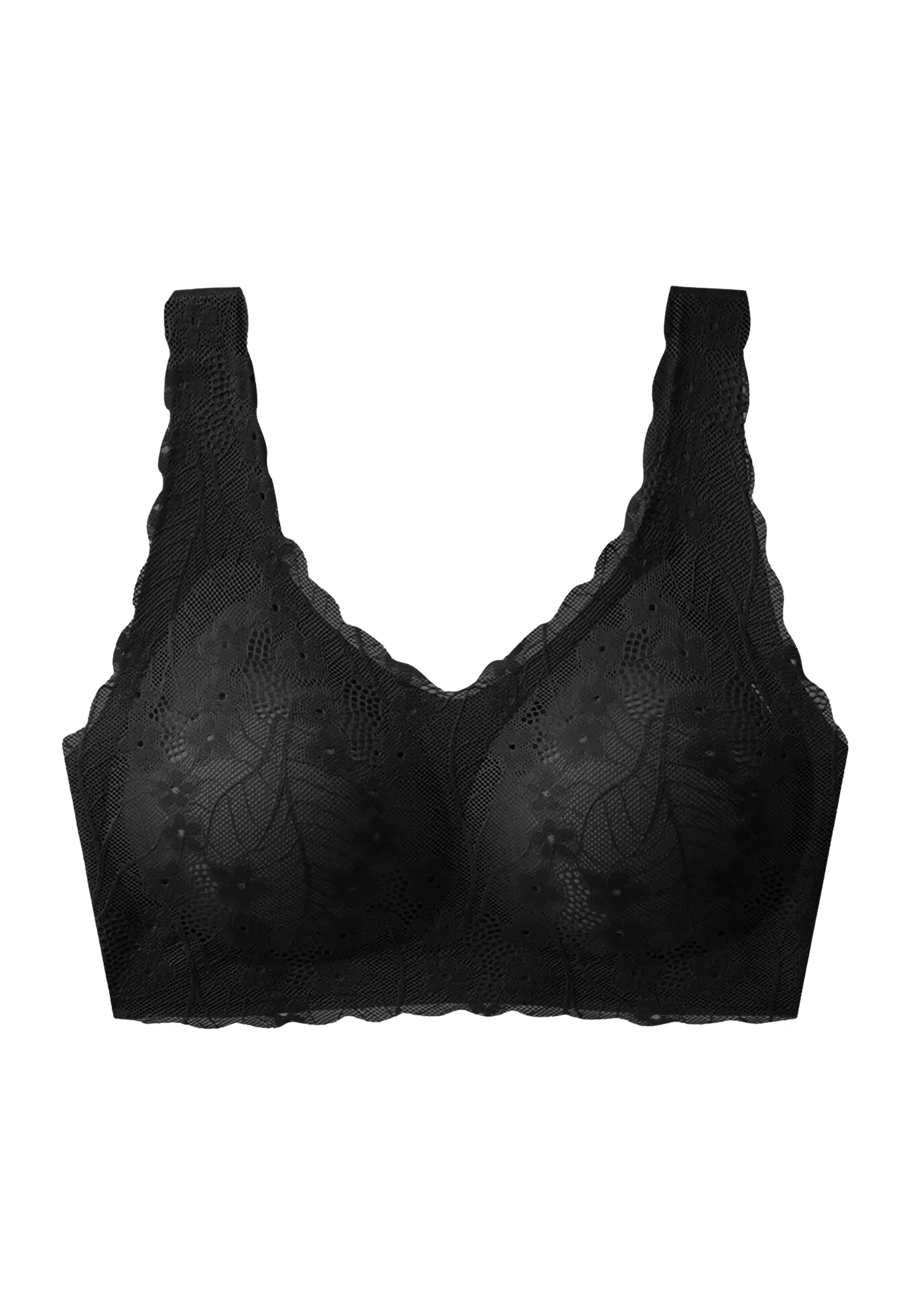 YouHave ( You’ve ) BH Seamless Sport Bra Seamless Rompi Renda Motif Bunga Brukat Lace Bralette Wanita Bra Wanita Tanpa Kait Jahitan Busa Tipis 100227