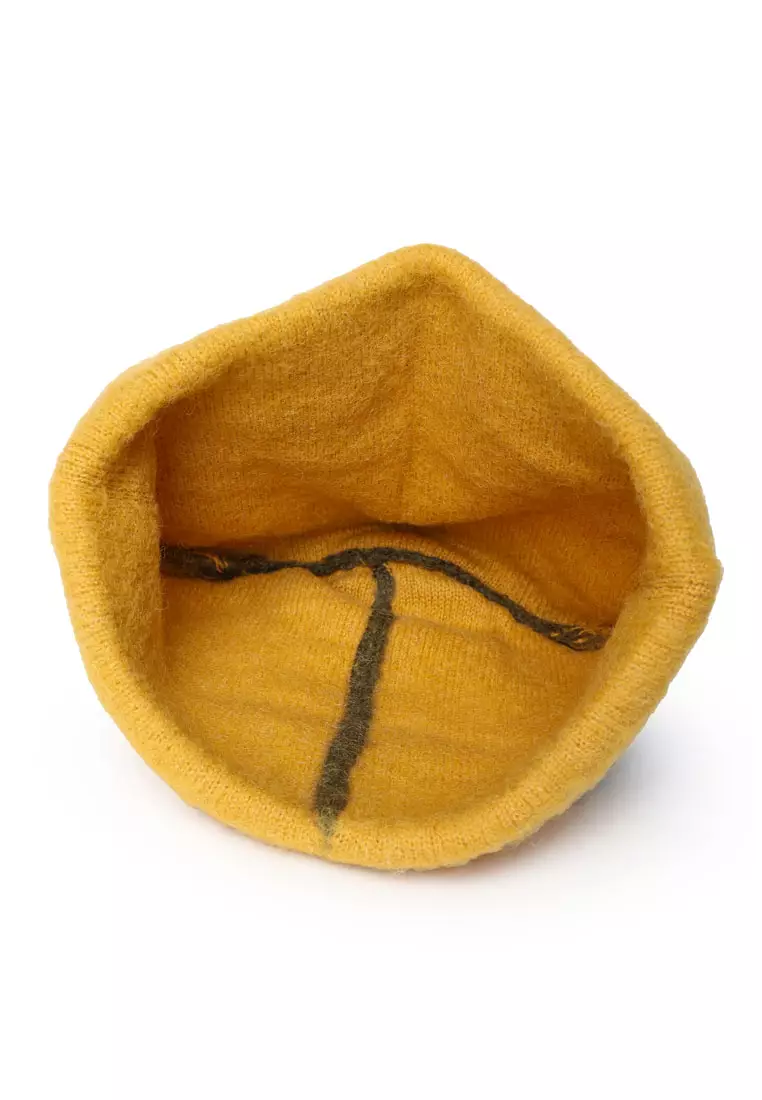 Beanie Dua Warna Hijau Khaki