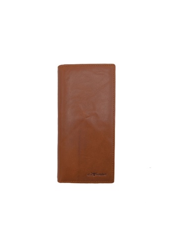 EXTREME brown Extreme RFID Leather Long Wallet 527D4ACDBA0B60GS_1