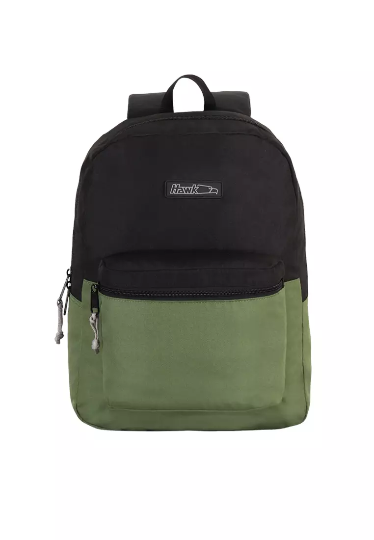 Green and black backpack online