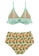Halo green Ruffle Bikini Swimsuit 17240USD6D2A51GS_2