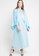 The Pink Label blue Mash Long Dress with Cape in Light Blue CFAB9AA2699B6BGS_4