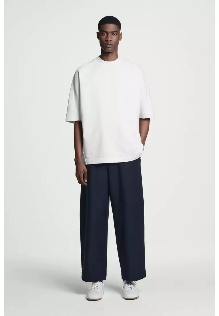 OVERSIZED HEAVYWEIGHT MOCK-NECK T-SHIRT