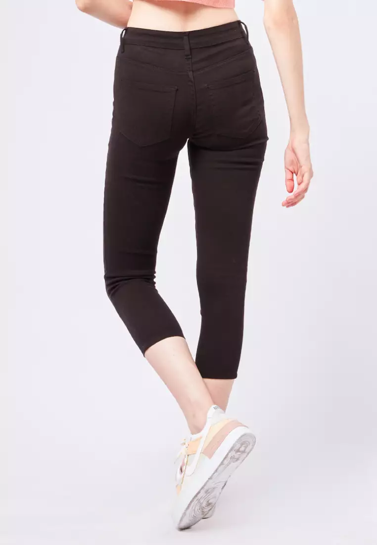 Umstandshose Jeans Mija U2013 Umstandsmode / Capri Umstandshose Denim Caprihose 9046 Umstandshose Weiß