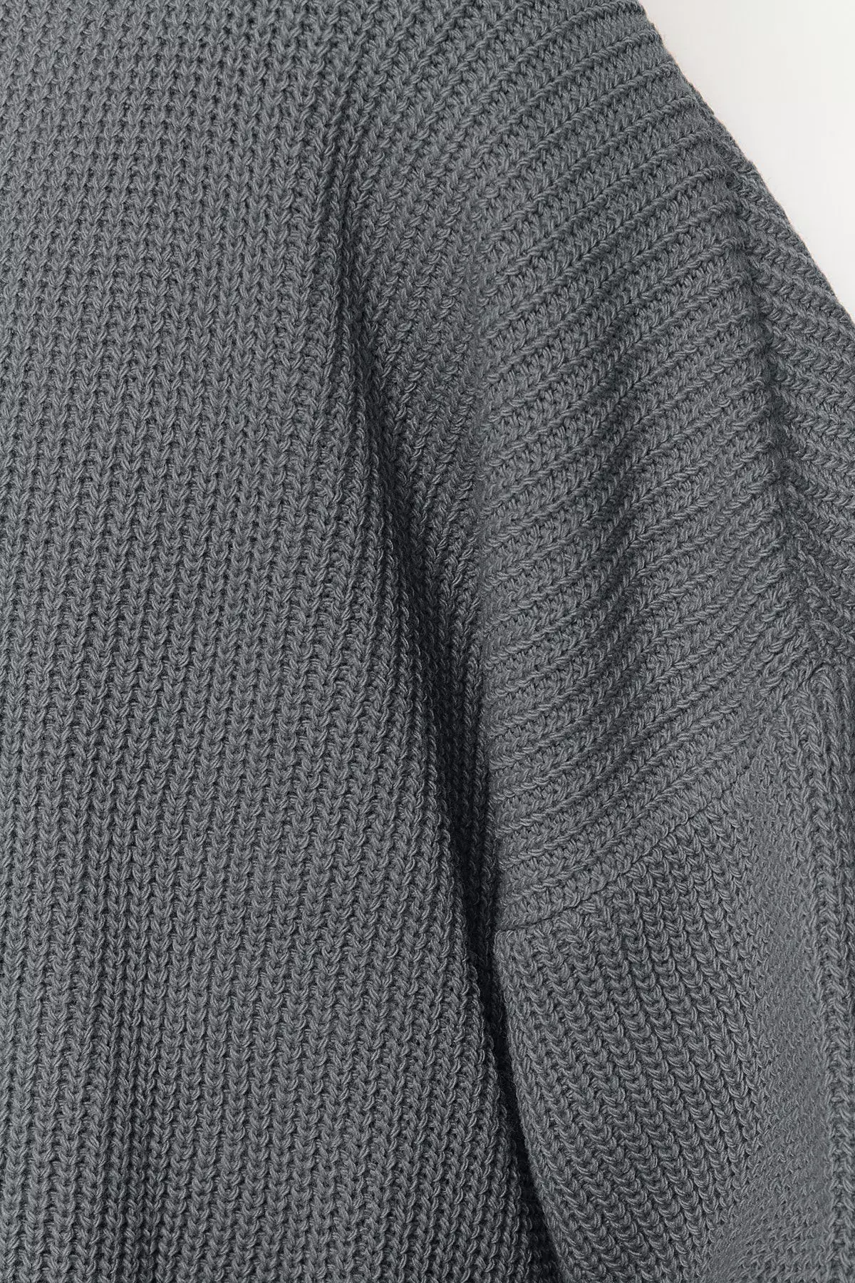 Wide Fit Anthracite Knitwear Sweater